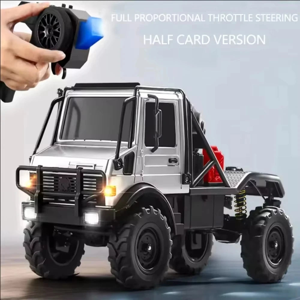 JJRC New MN333 RC 1/18 4WD Climbing Off-road Vehicle Simulation Light Metal Front Electric Remote Control Model Car