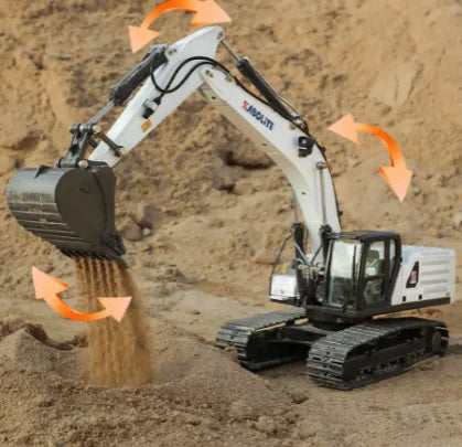 K961-100S 1/18 Metal Hydraulic RC Excavator Upgraded Version Remote Control Fully Functional Model Truck Product RC Cars