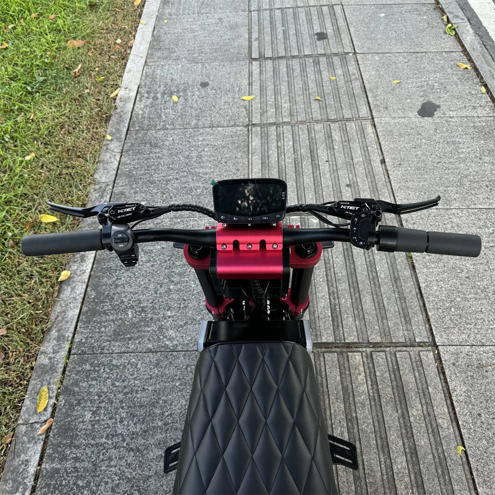 Geofought USA Free Shipping M5 72V 50AH Battery Full Suspension E-scooter 14inch Fat Tire Dual Motor Moped Electric Scooter