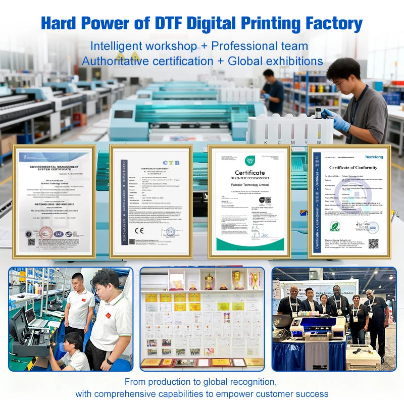 FCOLOR A3 DTF Printer DTF PET Film Printer A3 for T-shirt Printing with Powder Shaking Machine