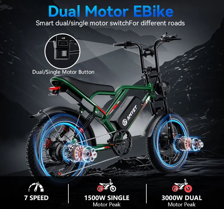 AMYET US Warehouse  Electric Bicycle Road E Bike 48V 25AH Lithium Battery Fast Mountain EBike City E-Bike for Adult