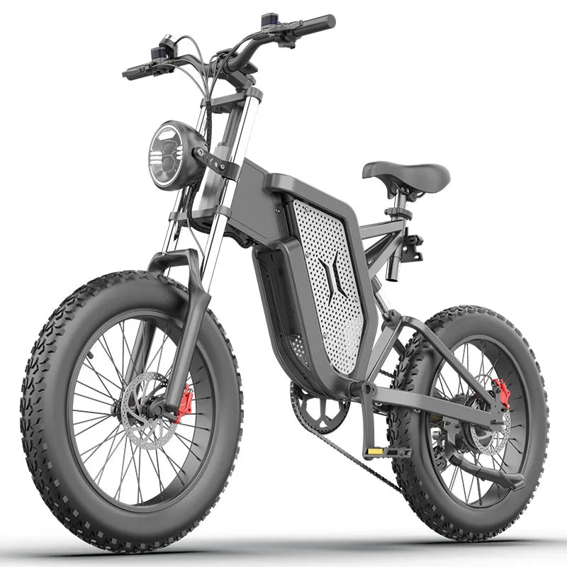 EKX X20 Electric Bicycle 35AH 2000W 48V Adult Mountain Ebike 20 Inch Mountain Moped Men's Road Hydraulic Oil Brake Electric Bike