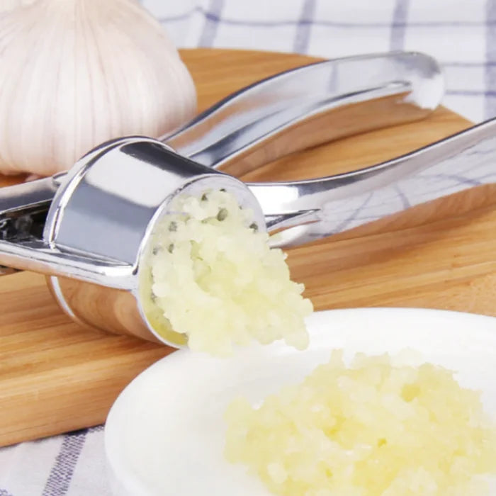 JW-228J Camping Portable Garlic Press Heavy Duty Metal Garlic Crusher Ergonomic Kitchen Gadget Tools