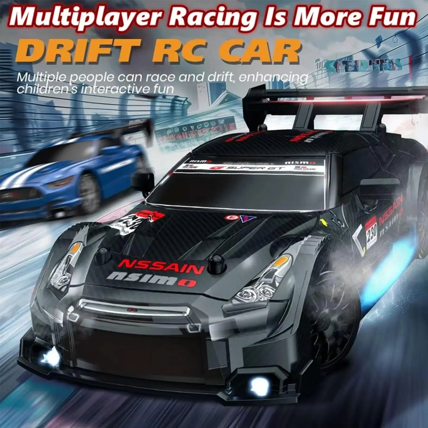 2.4GHZ Mini Remote Control Rc Drift Car 20 KM Rotating Toys for Children Durable Metal Material High Speed Racing 1/24 Scale