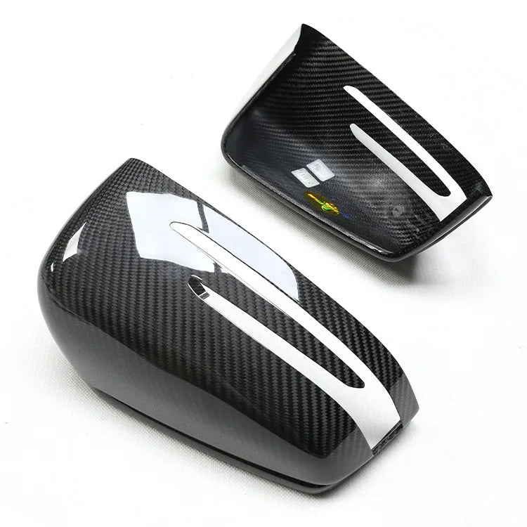 Car W204 W212 Carbon Fiber Replacement Rearview Mirror Shell  Protective Cover Housing for Mercedes-Benz W204 W212 CLA GLA