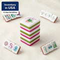 US Local Warehouse US Local Stock Free Shipping Pink 4-layer Acrylic American Mahjong Tiles Mag RTS Portable Foldable Water