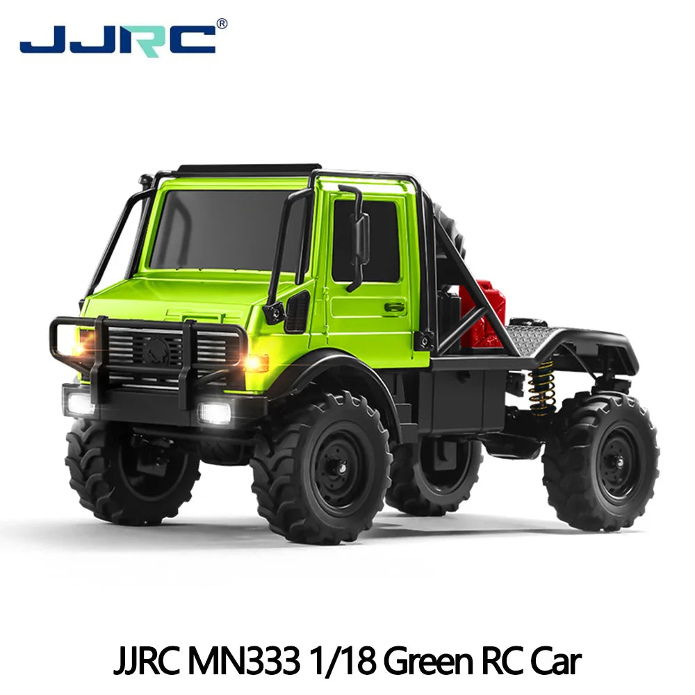 JJRC New MN333 RC 1/18 4WD Climbing Off-road Vehicle Simulation Light Metal Front Electric Remote Control Model Car