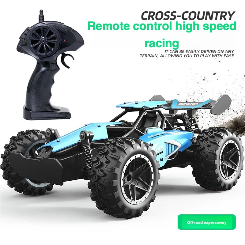 1: 18 Remote Control High-speed Four-wheel Drive Off-road Vehicle 2.4G High-speed Drop Resistant Remote Control Toy Car