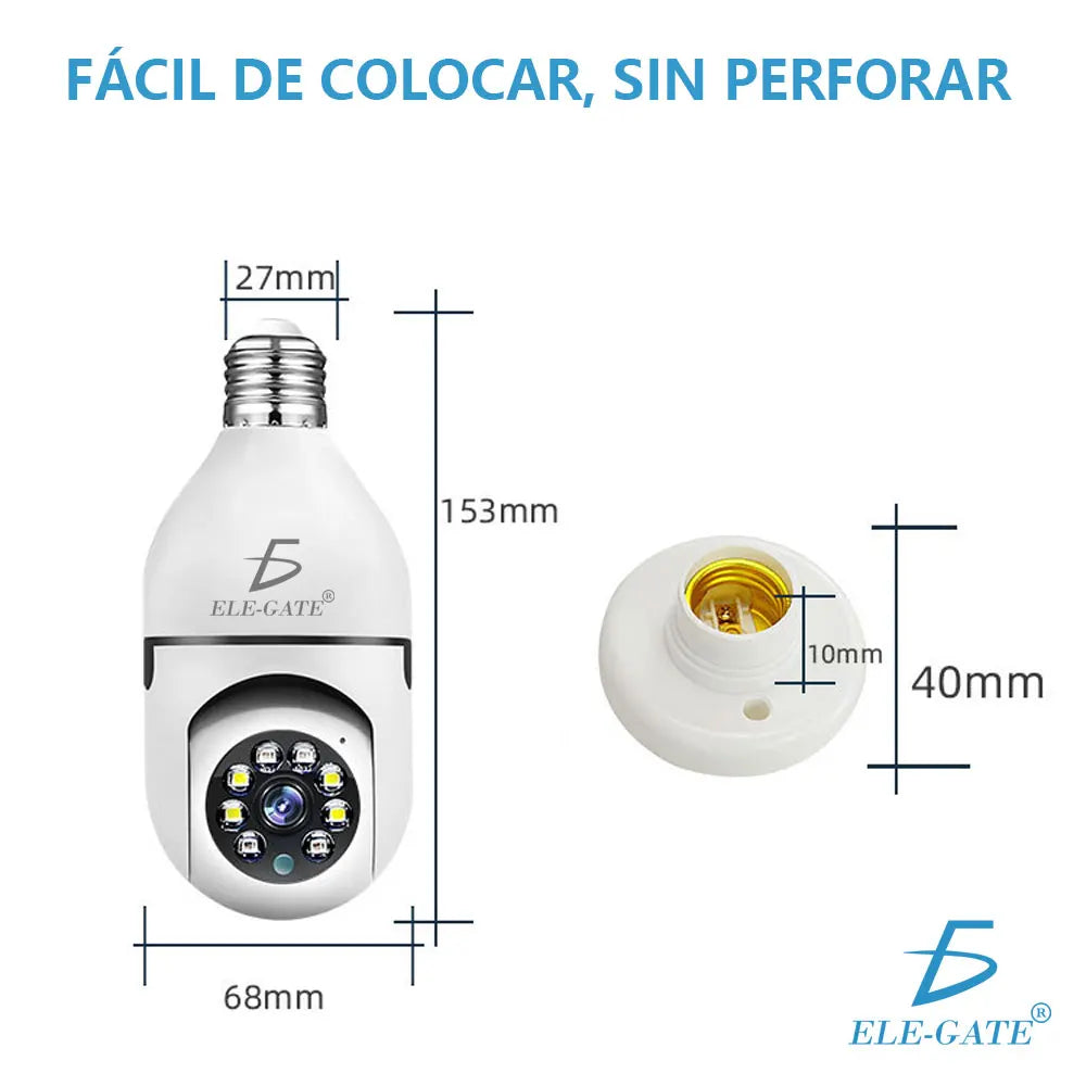 1080p H.265 Wireless Wi-Fi Night Vision CMOS Sensor Mini Security Camera with Alarm for Home or Office