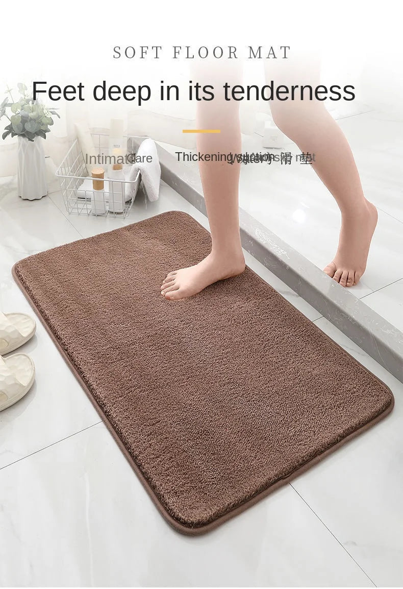 Factory Hot SellingCustomizable Size High Quality Absorbent Non-Slip Polyester Floor Door  Room Bath Mats