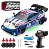 NEW 1/24 Metal Remote Control Drift Car 2.4GHz 4WD High-Speed Sports Model Racing Toy for Boys