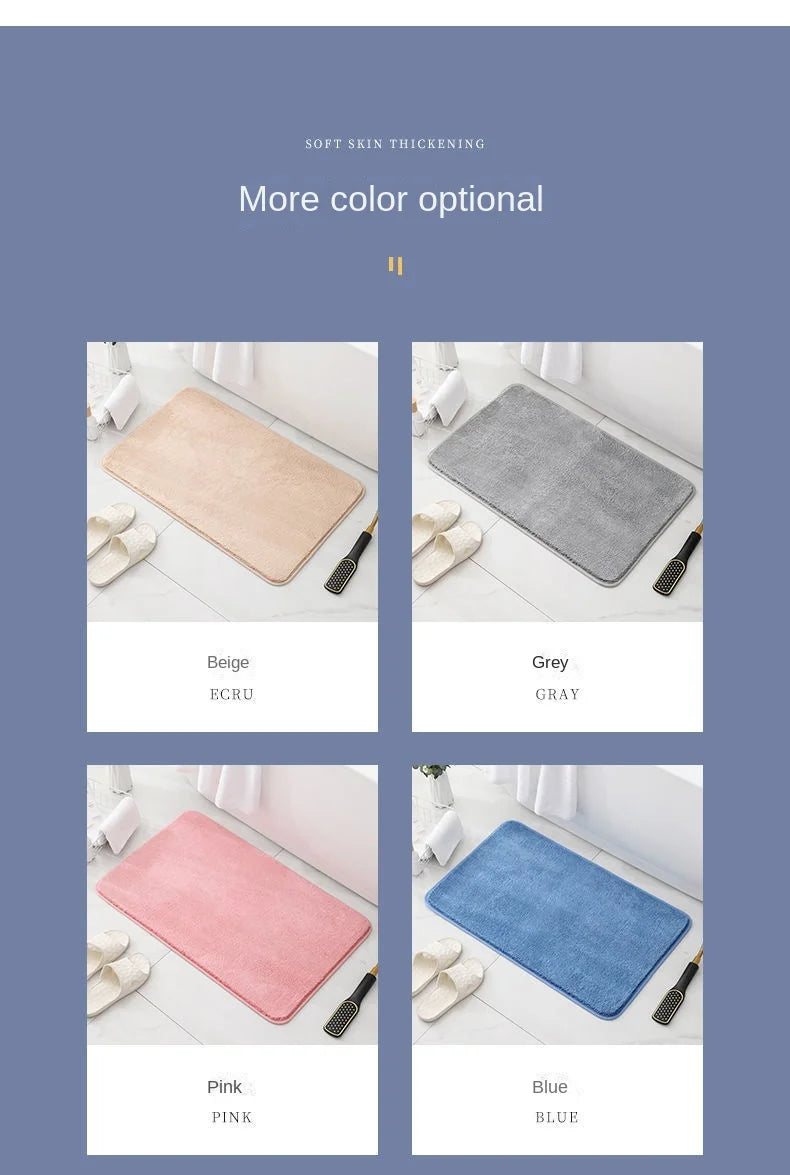 Factory Hot SellingCustomizable Size High Quality Absorbent Non-Slip Polyester Floor Door  Room Bath Mats
