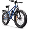 USA Stock EB26 26 Inch Fat Tire Long Range Street Power Electric Dirt Bike Light Adults 48V Mountain E Cycle MTB Off Road E-Bike