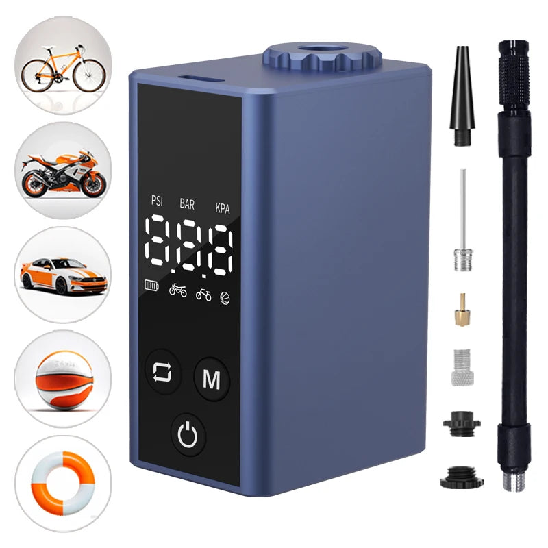 Classic Edition Pump Fits Valves High Pressure 100PSI Bicycle Tire Pump for Road and MTB Mini Bike Pump