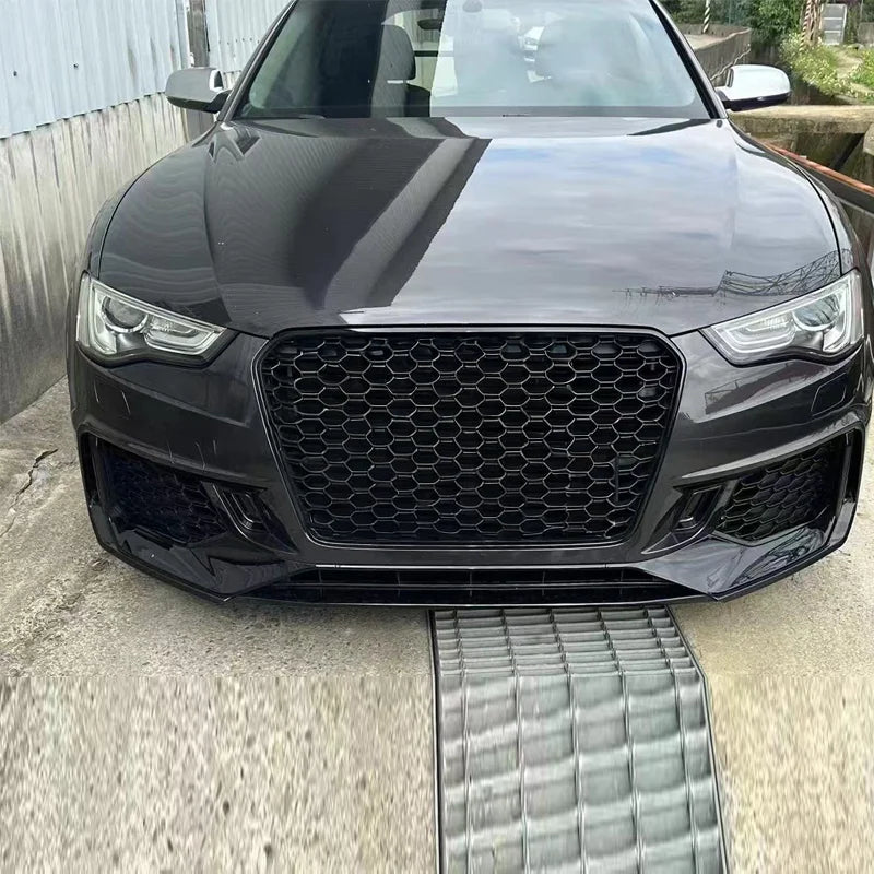Car Front Body Kits for 12-16 audi A5 B8.5 S5 Upgrade 17-19 RS5 B9 Style Car Bumper Gloss Black