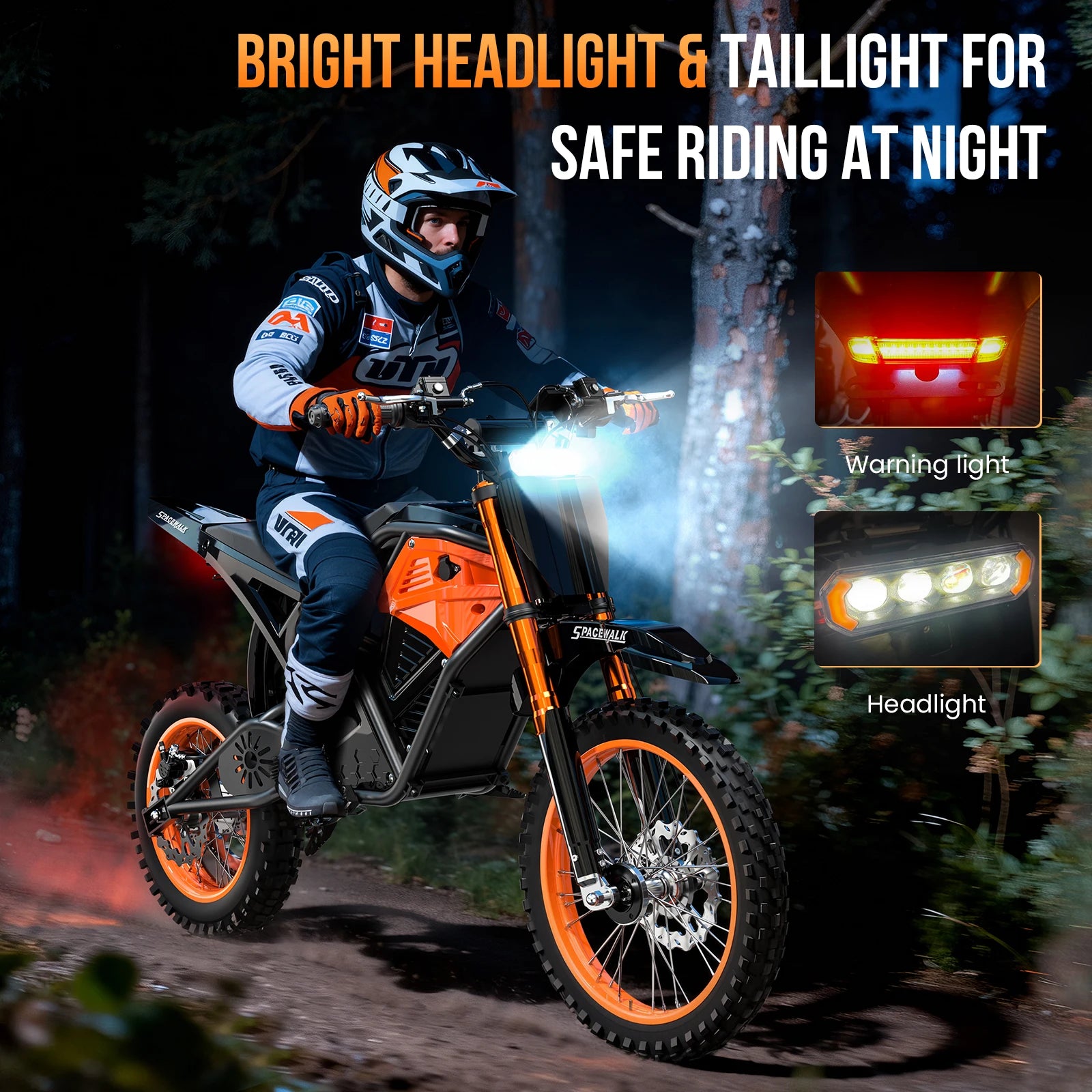 3500W Best E Bike in the US Warehouse Electric Mountain Bike 14 Inch Kid Moped Style Motorcycle High Speed Ebike