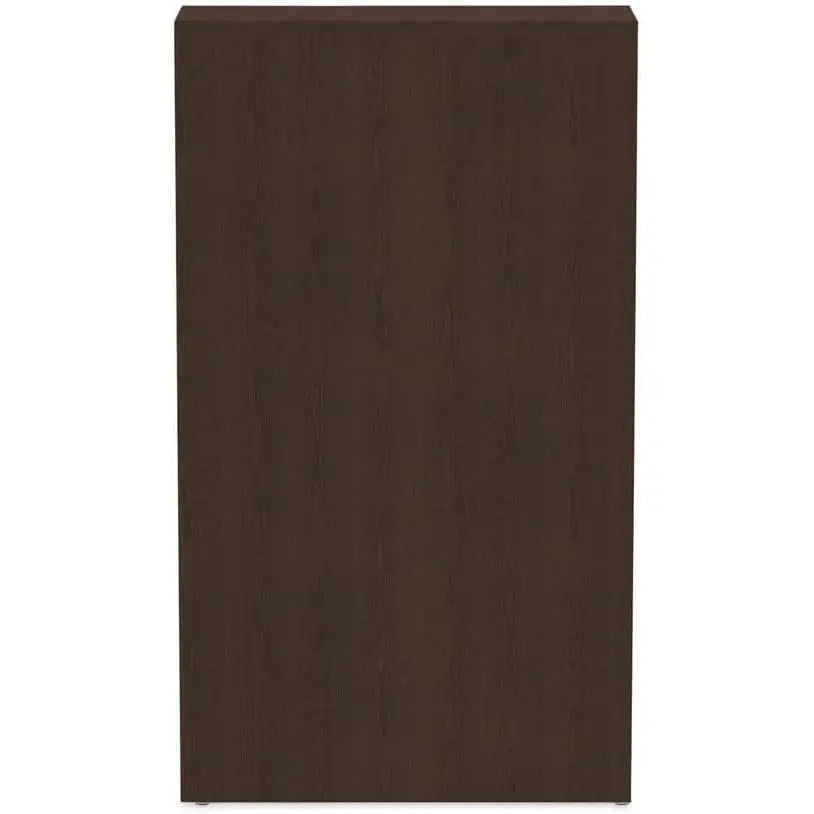 Alera Valencia Series Four-Shelf Music Bookcase Espresso Finish Bedroom Study Room Hospital Use Door Mount Living Room 32.48W X