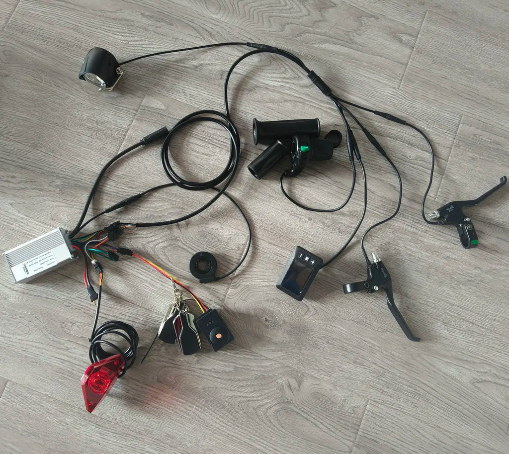 Electric Bicycle Waterproof Kit MTB Moped Accessory 6 Mosfet Controller 250w350w+Instrument 930+Headlight+Tail Light+brake Lever