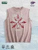 Spirit Winged Graphic Washed Vest US Warehouse 3 Colors Cotton Tank