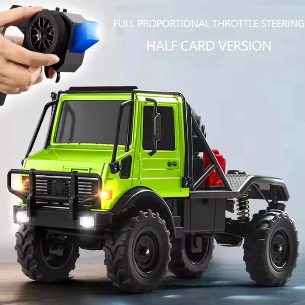 JJRC New MN333 RC 1/18 4WD Climbing Off-road Vehicle Simulation Light Metal Front Electric Remote Control Model Car