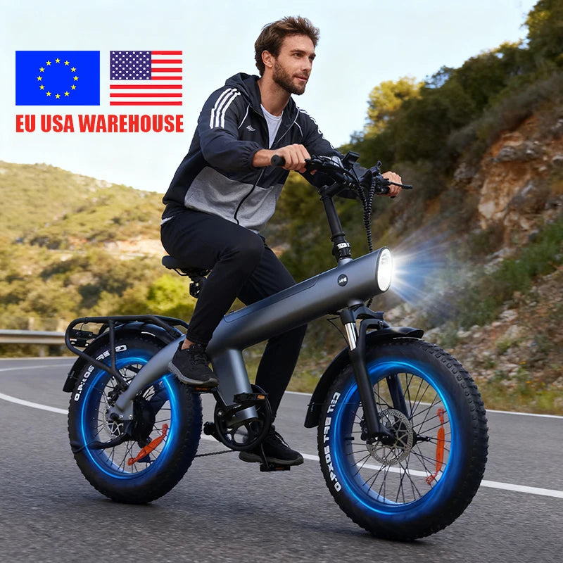 New Design Q3 48V Electric Cycle Smart Folding City Bicycle with 100KM Max Range and Electronic Front Shock Absorber Dirt Bike