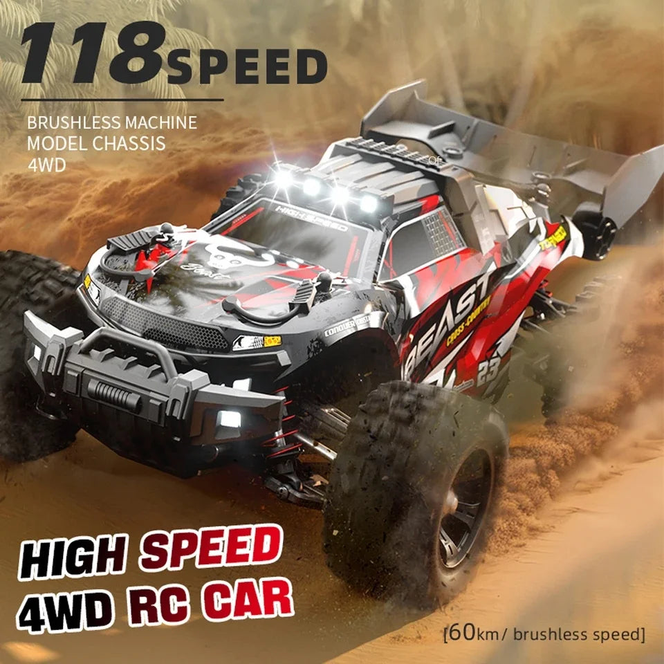 SG118MAX SG118PRO 1:18 60KM/H 2.4G RC Car 4WD Brushless Electric High Speed RC Drift Off-Road Remote Control Toys Christmas Gift