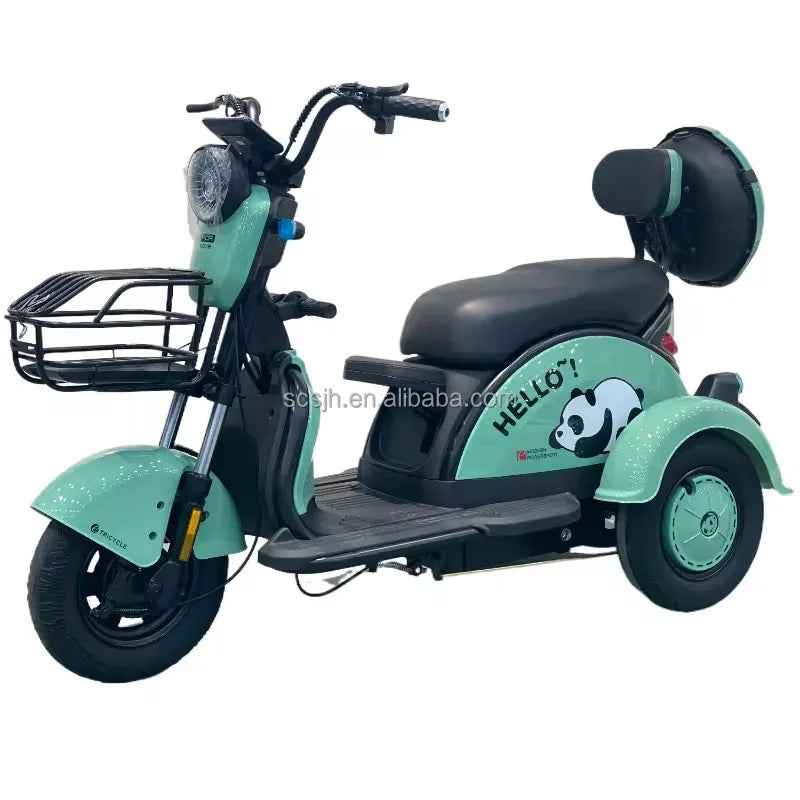48V 800W BPA-5 Electric Tricycle 3 Wheel Mopeds for Adults Slingshot Motorcycle 3 Wheel Kids 3 Tekerlekli Motosiklet Open 100kg