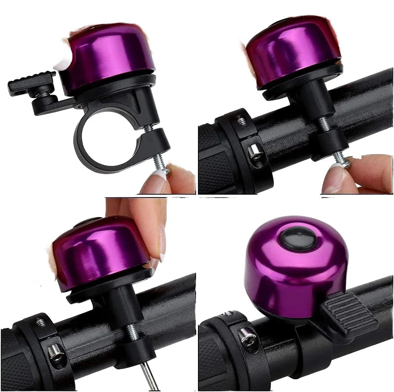 Hot Sale Bike Accessories Aluminum Alloy Bicycle Bell Mini Bike Bell Factory Bike Handlebar Ring Bell