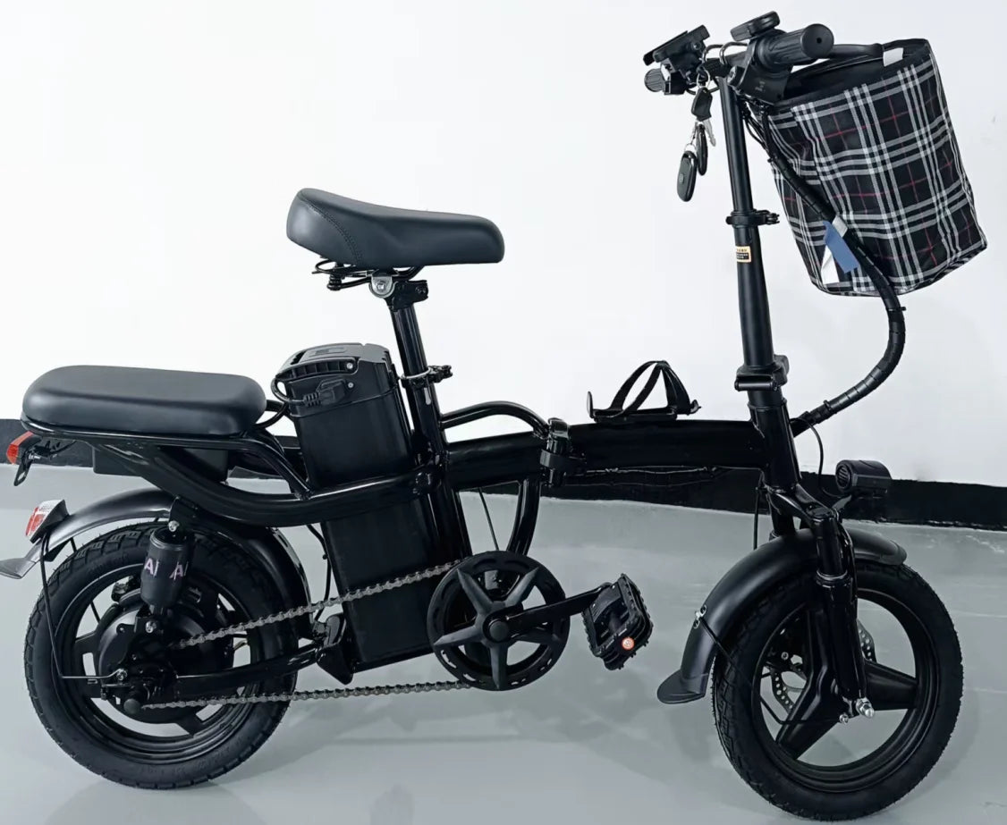 New Style Lower Price 14 Inch Electric Bicycle Smart 10-20ah 30ah 120km Range Folding Moped E-bike Retro Adult City Bike Bicycle