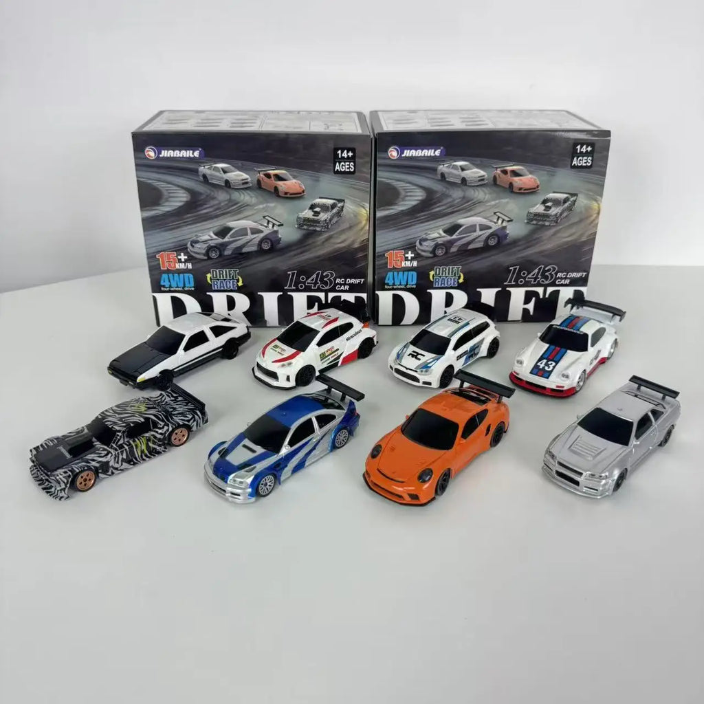 For 2.4GHz 1:24 Scale High-Speed Electric Racing Drift Car for Kids Indoor Use RC Toy