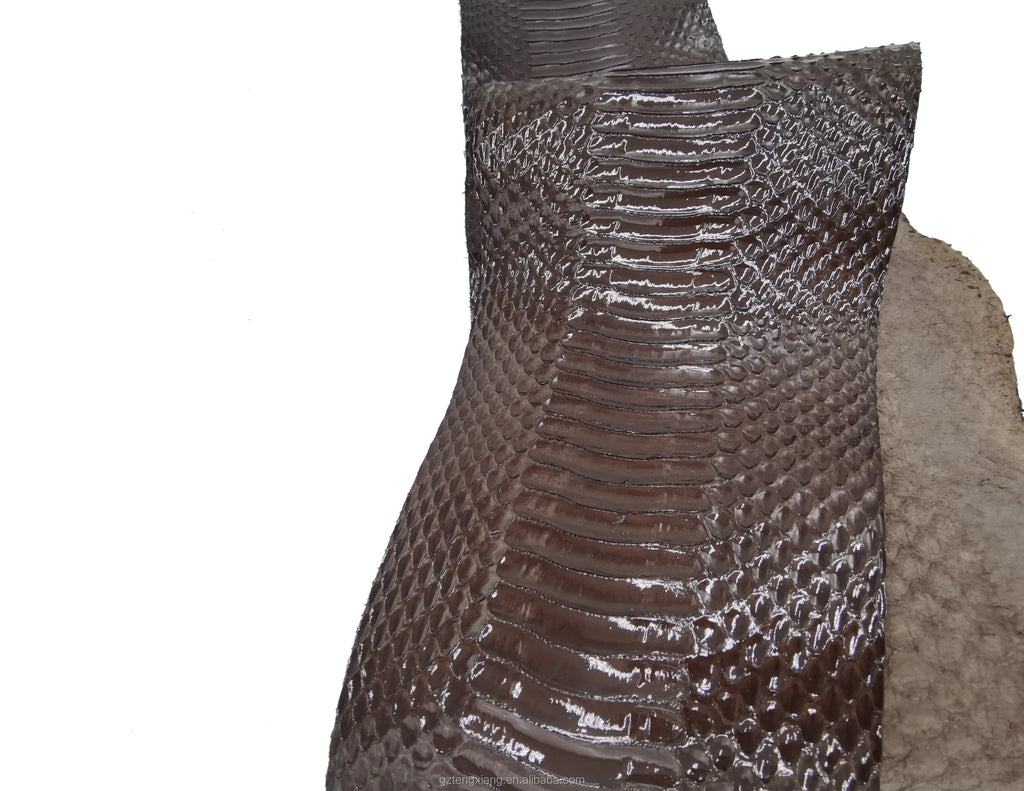 Anacondas Skin Eco-Friendly Finished Genuine Leather Grain for Clothing Materials Home Decor Craft Costumes Accessories