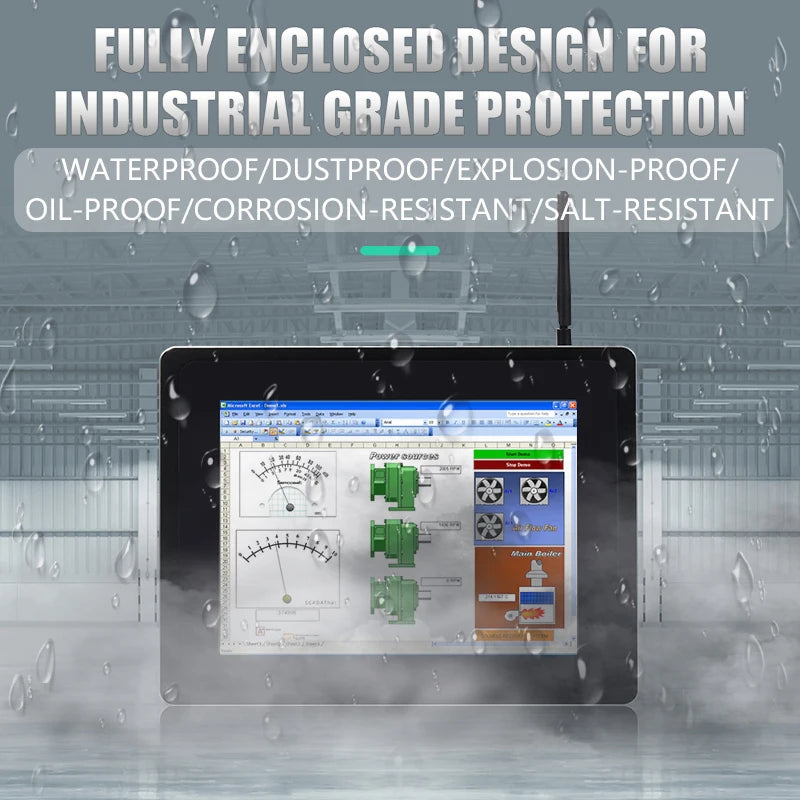 New 21.5 Inch Full HD 4K Customized Capacitive Industrial Touch PC with Multi-OS Support and SSD Storage