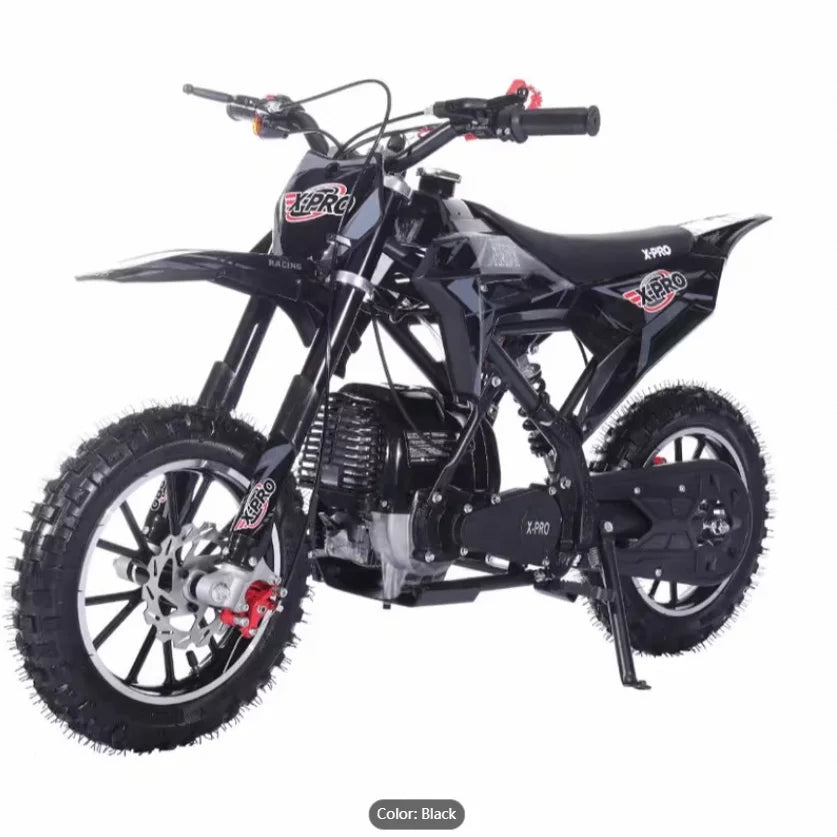 X-PRO Hawk 40cc 4 Stroke Kids Mini Dirt Bike Gas Power with Pull Start 10\" Wheels No Battery!