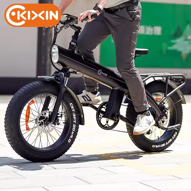 New Design Q3 48V Electric Cycle Smart Folding City Bicycle with 100KM Max Range and Electronic Front Shock Absorber Dirt Bike