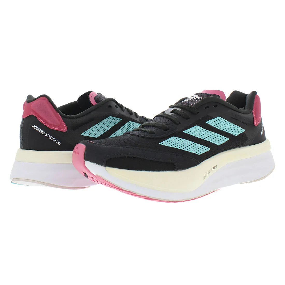 For for Boston 10 Women's Running Shoes Black/Blue Color | 100% Authentic Made in Vietnam Model H67516