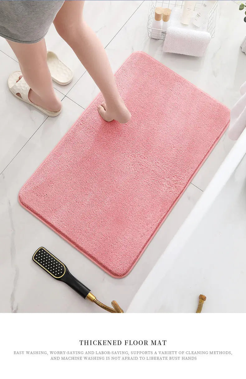 Factory Hot SellingCustomizable Size High Quality Absorbent Non-Slip Polyester Floor Door  Room Bath Mats