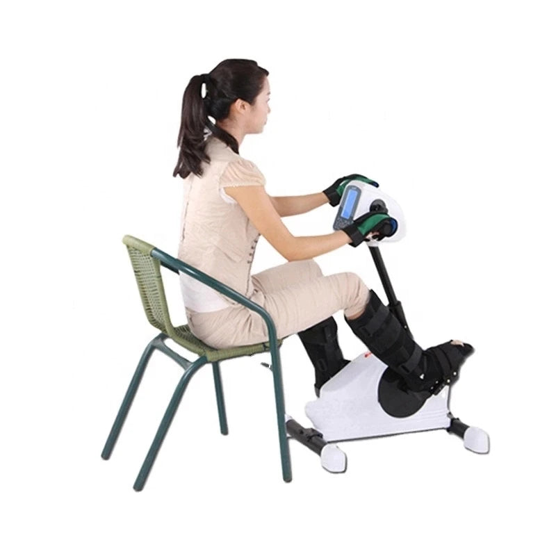 Professional Dual Bike Arm Leg Pedal Exerciser Portable Motorized Exercise Mini Bike for Home Use Rehabilitation Stroke Training