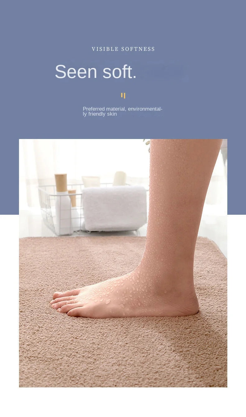 Factory Hot SellingCustomizable Size High Quality Absorbent Non-Slip Polyester Floor Door  Room Bath Mats