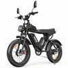 YVY Q20Pro 52V 40ah 20" Fat Tire Dual Motor Lithium Battery Electric Mountain Dirt Bike Off Road Electric Bicycle for Adults