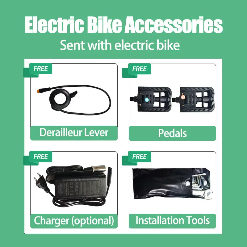Long Range Fat Tire Electric Hybrid Bicycle 36Volt 15Ah 250Watt  20'' E-bicycle E-bike Electric Moped Folding Electric City Bike