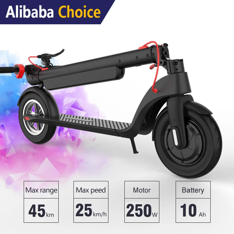 Factory Fashionable Max Range 45Km 55Km 25Km/H Speed Long Range Electric Kick Scooter for Adults Electric Skateboard