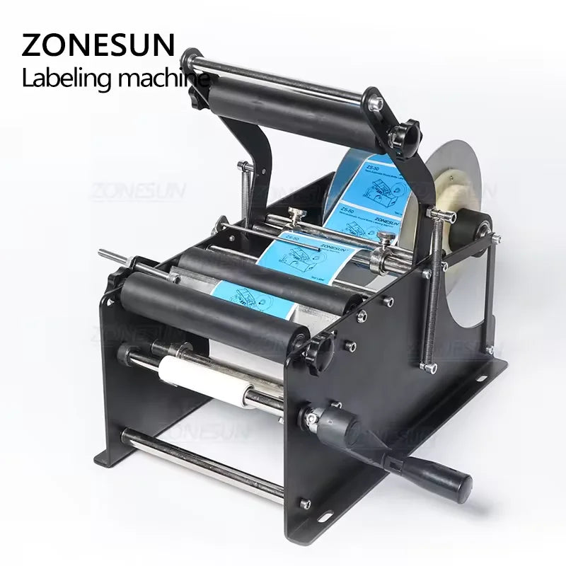 ZONESUN ZS-50P Manual Round Bottle Labeling Machine