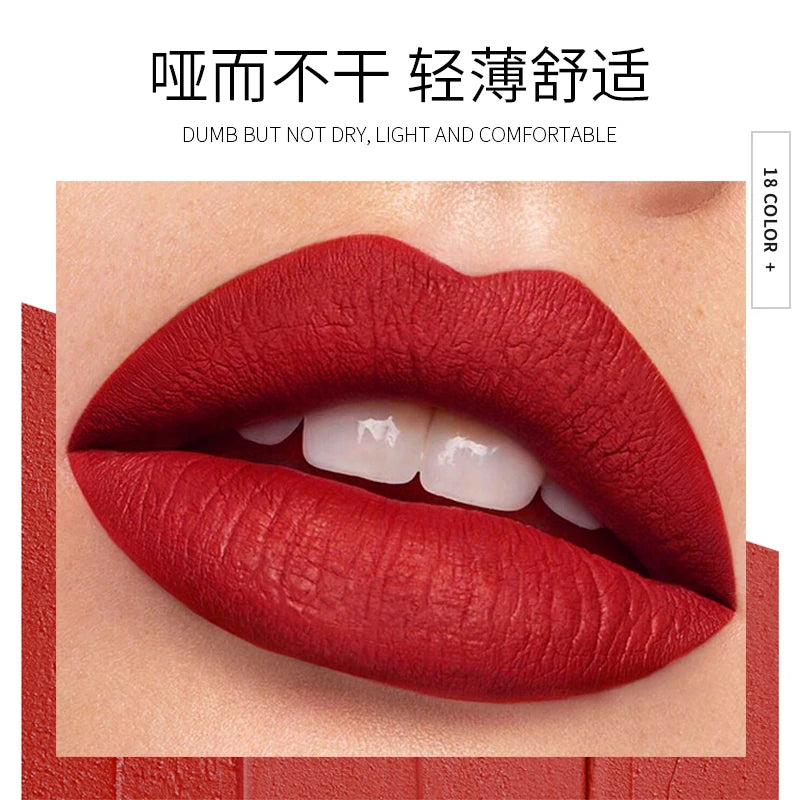 Hot Sales Waterproof Nude Matte Velvet Glossy Lip Gloss Lipstick Lip Balm Sexy Red Lip Tint Vegan Lipgloss