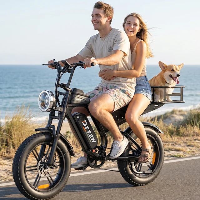 F6 DTTZH US Warehouse Fast Shipping Electric Bicycle Road Moped for Adults with NFC 48V15A With Rear Basket