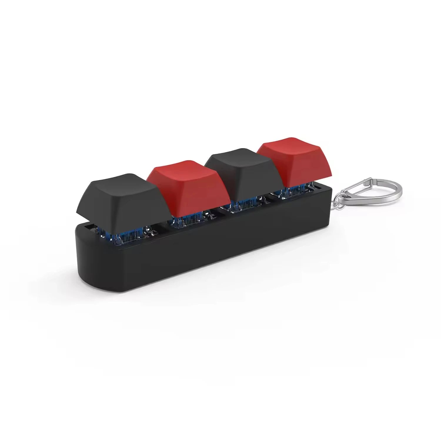 Customizable Light-Up Keyboard Fidget Keychain, Multiple Shapes Available, Adult Sensory Anxiety & Stress Relief Toy