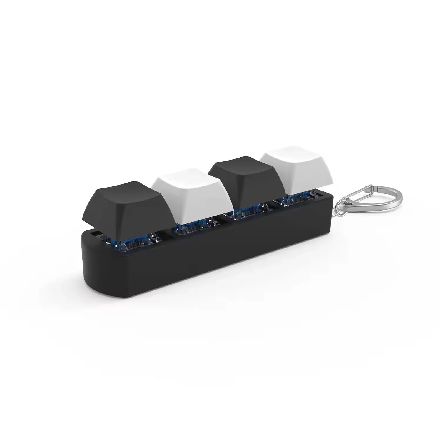 Customizable Light-Up Keyboard Fidget Keychain, Multiple Shapes Available, Adult Sensory Anxiety & Stress Relief Toy