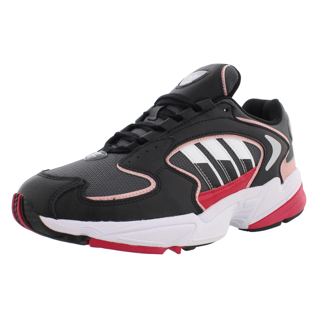 For Women's Falcon 2000 Fitness & Cross-Training Shoes Grey Two/Core Black/Pink Spirit Color | 100% Authentic Made in Vietnam