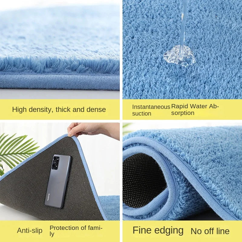 Factory Hot SellingCustomizable Size High Quality Absorbent Non-Slip Polyester Floor Door  Room Bath Mats