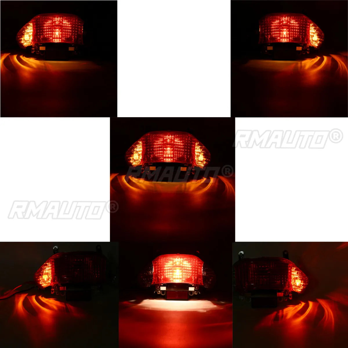 12V Motorcycle Rear Lighting Indicator Taillight Turn Signal Lamp for Chinese 50cc GY6 Scooters Moped Chuanl Sunny SSR TaoTao