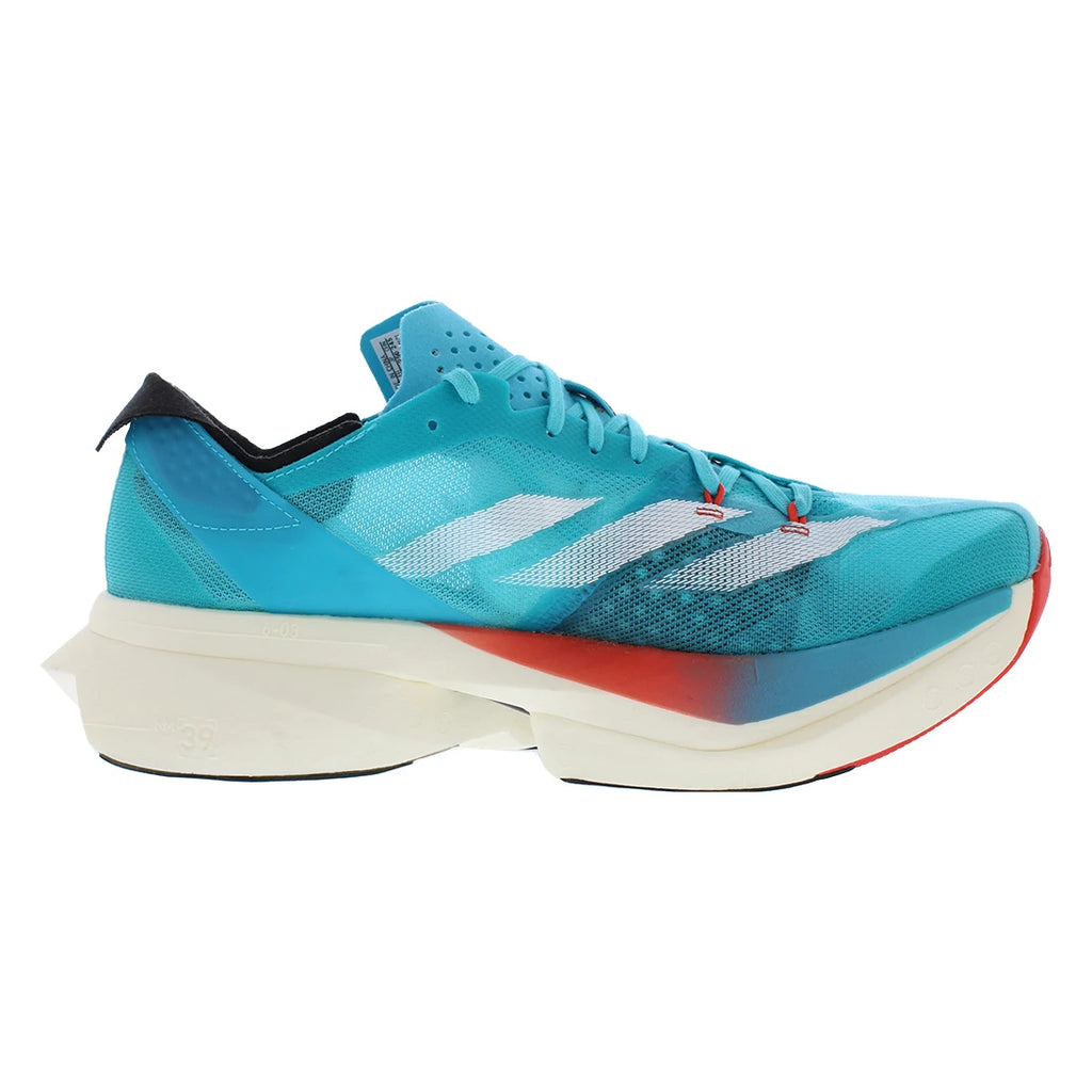 For for Adios Pro 3 Womens Walking Shoes Size 7 Lucid Cyan/Cloud White/Bright Red Spring & Summer Season Made in Vietnam